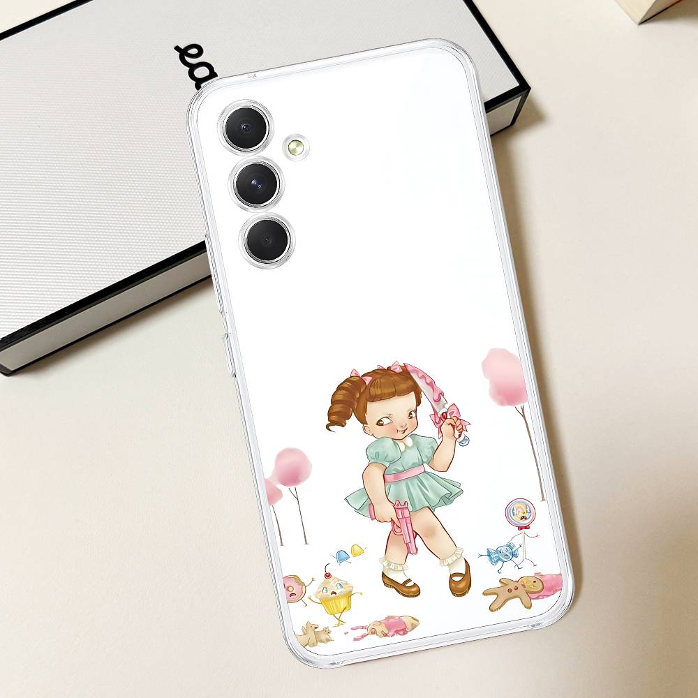 M-Melanie Martinez Cry Baby HD Clear Transparent Phone Case For Samsung Galaxy A52,A12,A51,S24,S23,S22ULTRA,S21 Edge,S20LITE