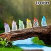 6Pcs Mini Gnomes Fairy Garden Miniatures Luminous Forest Fairy Moss Micro Landscape Decoration Accessories Home Decor
