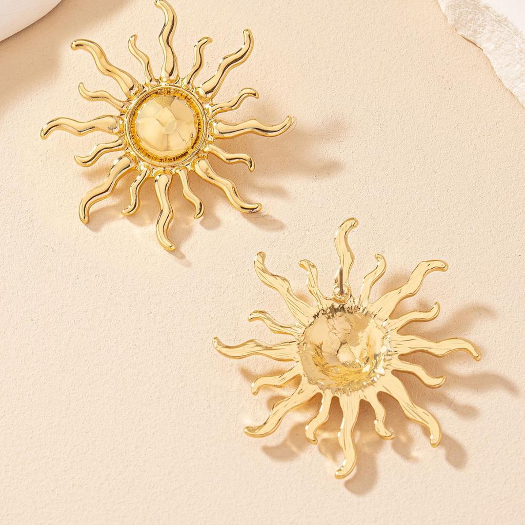 Vintage Oversized Sun Fashion Dangle Earrings Earrings for Women
