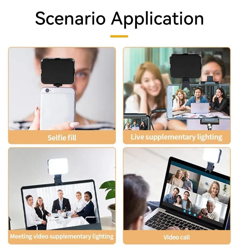 1/2/3ks Počítač Mobilní telefon Vyplňovací světlo Přenosné Klipové Vyplňovací světlo pro Videohovory, Fotografii, Osvětlení pro Streamingová Média