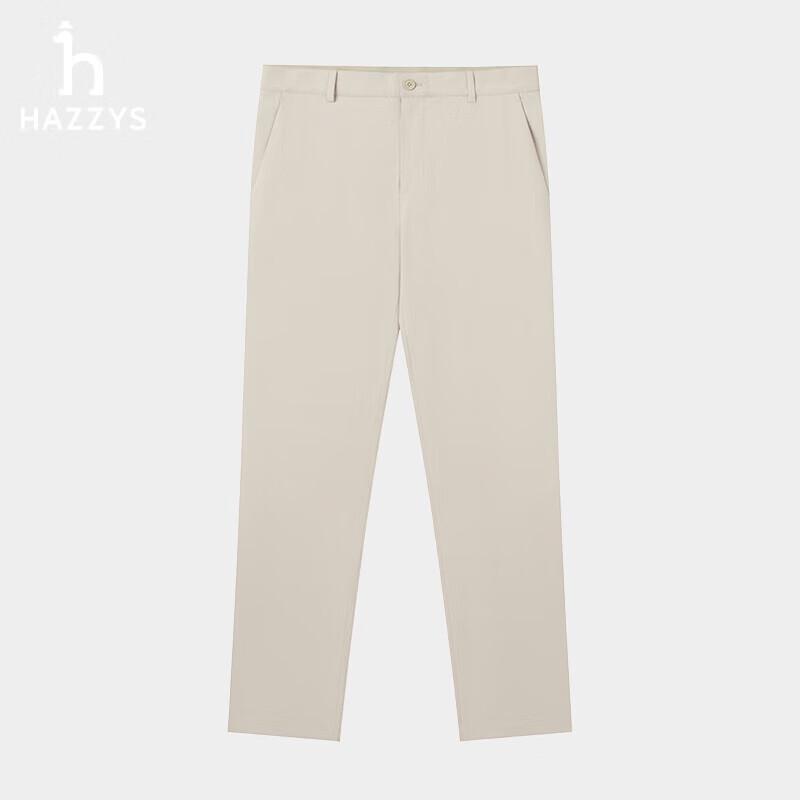 HAZZYS Men s 2025 Spring Four-Way Stretch Casual Sport Trousers 37 (180/88A)