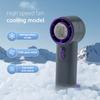 (Light Purple) WH-13 Handheld Fan 10500RPM 100 Speeds Cooling Ice Fan 3600mAh Battery Rechargeable Turbo Fan