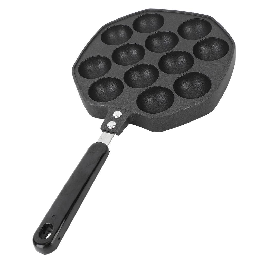 Takoyaki Pan 12 Molds Takoyaki Maker Skillet Aluminum Alloy Nonstick Grill Pan Cooking Plate for Octopus Balls Pancake