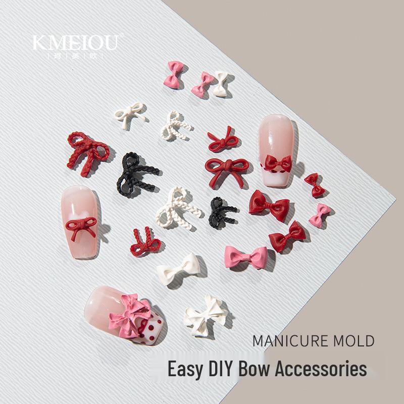 High Transparency 3D Bow Mold for Nail Art - Easy Demolding Silicone DIY Tool