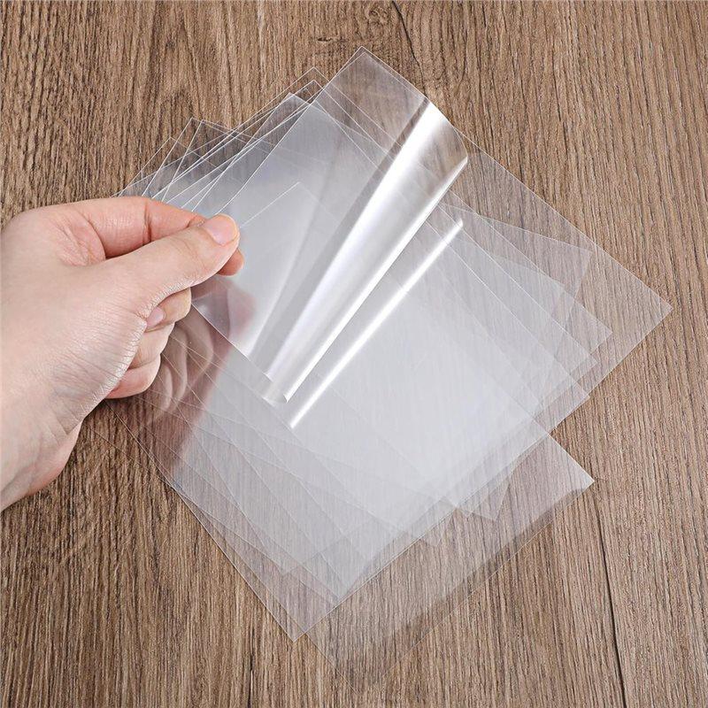 Transparent For Crafts Acetate Sheets 60PCS Heat Clear, For DIY Cards Photo Albums Photo Frame Craft Plastic
