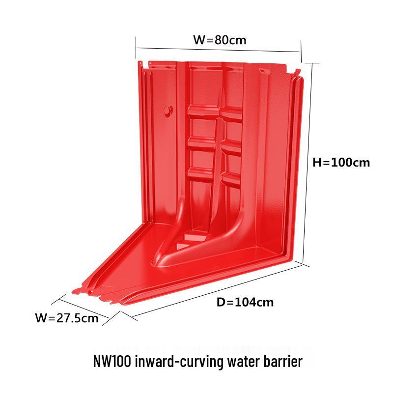 ABS L-Shaped Floodgate: Waterproof Barrier for Shop Entrances and Underground Garage Access