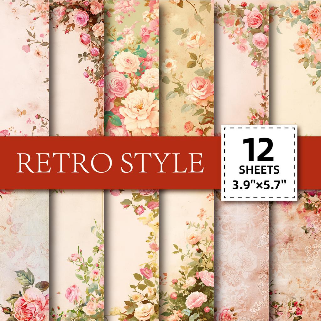High Sense Ins Retro Nordic Style Material Paper Decoration Creative Hand Account