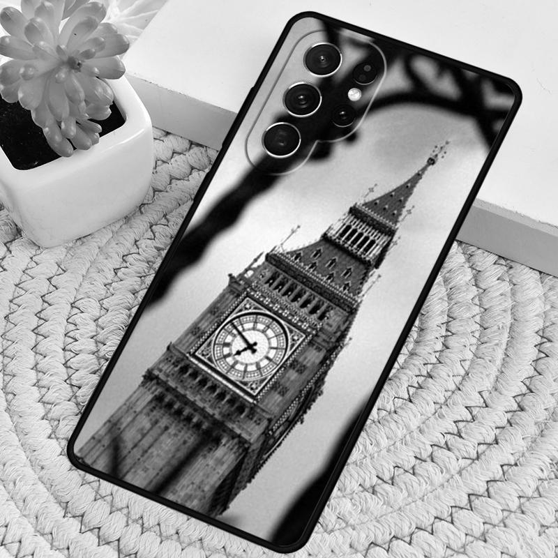 London Red Bus Big Ben soft Silicone Phone Case For Samsung Galaxy note 10 pro S26 S25 S24 S23 S22 S21 Plus S25Ultra Capa Cover