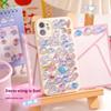 3D Handmade Resin Rectangular Children's Stickers Cat Sparrow Bunny Gravure Printed Educational Reward Phone Case Decoration