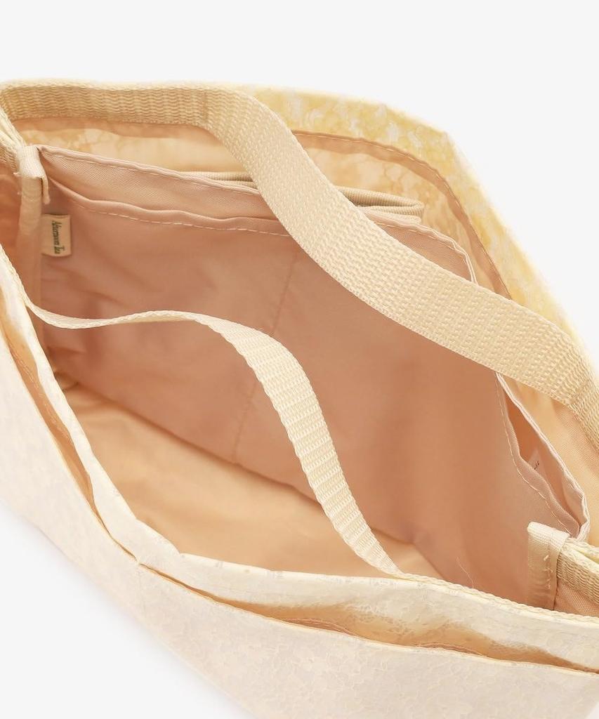 Afternoon Tea Living Pouch JJ72 Flower Lace Bag-in-Bag, Ivory