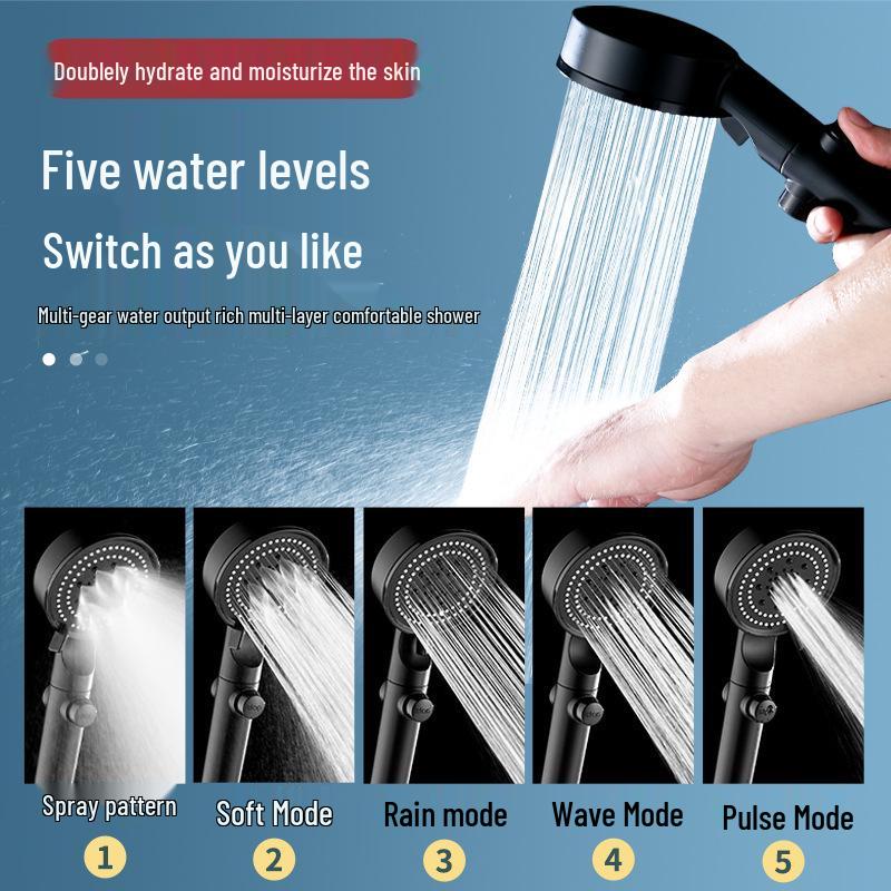 Pressurized Rainfall Shower Head & Bath Faucet Set