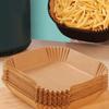 100PCs Air Fryer Disposable Liners Non-stick Disposable Liners Square Air Fryer Parchment