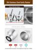 304 Stainless Steel Garlic Press & Grinder Mortar for Minced Garlic Paste