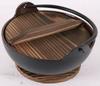 Chubu Tokiwa Yamaga Pot, 16cm (with Base), Brown Enamel Finish, Made In Japan, QYM02016