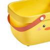 Shower Basket Cartoon Large Opening Widened Handle Sturdy PP Bathing Storage Basket for Bathroom