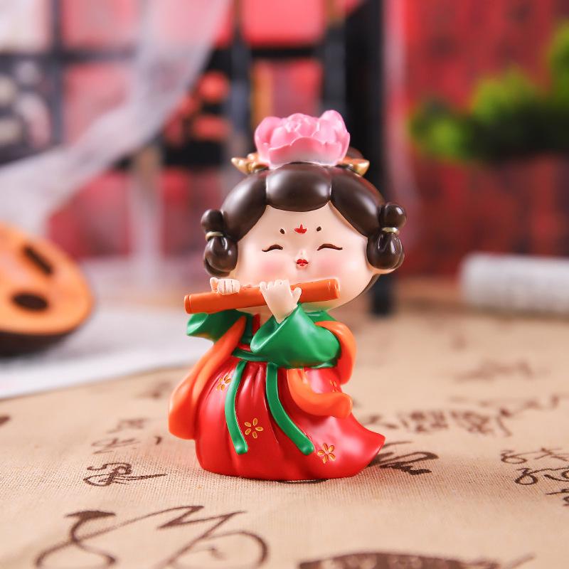 Ornamenti da scrivania con fanciulle cinesi retrò delle Quattro Bellezze - Regalo di compleanno creativo fatto a mano per amici e migliori amici
