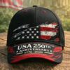 American Anniversary D full print baseball cap Independence Day visor source one piece