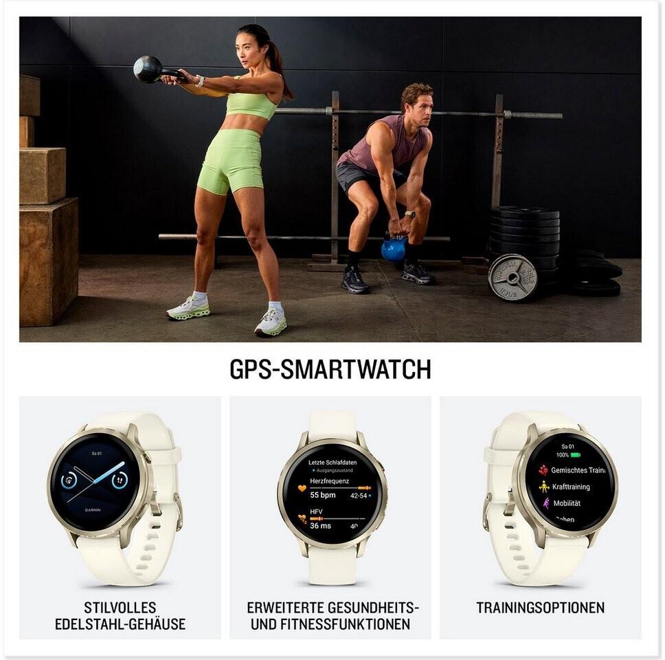 Garmin Venu 4 41mm Lunargold/Bone Silikon-Armband