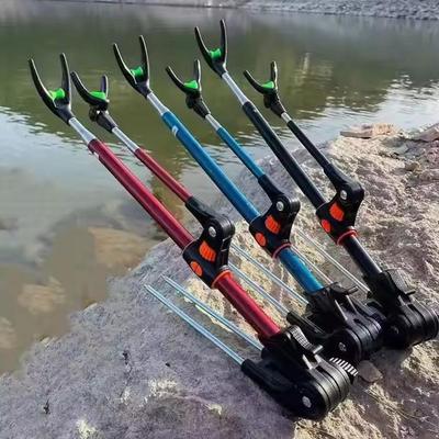 Telescopic Stainless Steel Fishing Rod Holder Thickened Pole Bracket Ground Insert Dual Purpose Stand Tackle Accessory