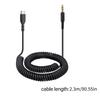 Durability Coiled Audios Cable Type C To 3.5mm Headsets Wire High Fidelitys Sound Spirals Design for Monitor Major Headphones