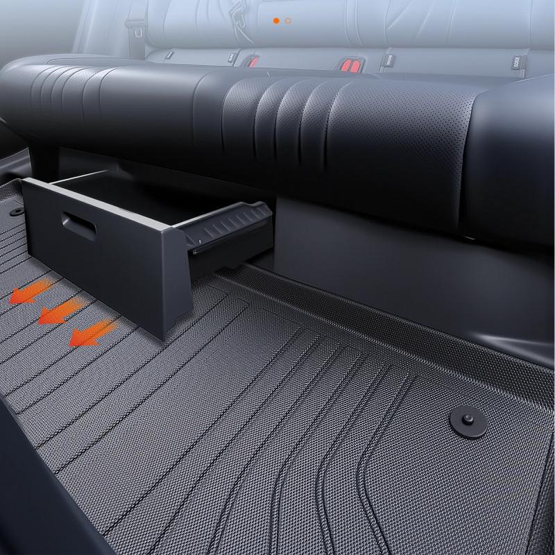 For Geely Galaxy E5 EX5 LHD TPE Car Floor Mats Custom Fit Waterproof All Weather Full Set Anti Slip Interior Protection Mats