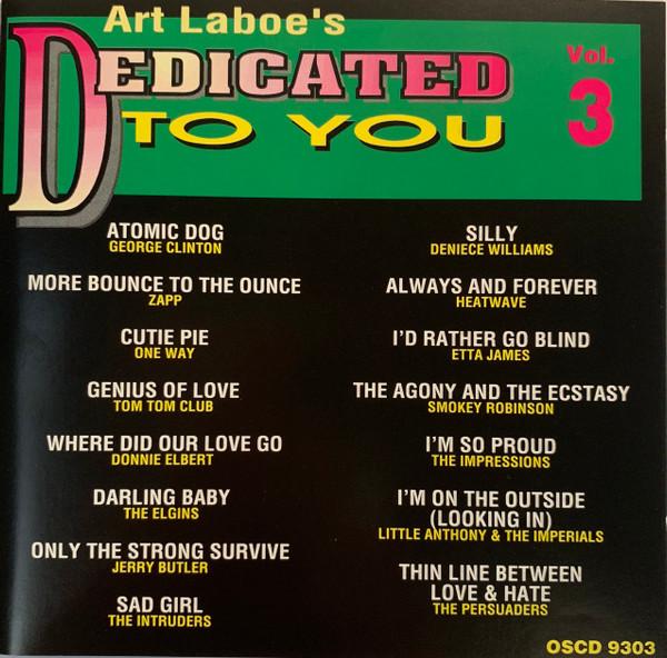 

CD VARIOUS - Dedicated to You 3 OSCD9303 Original Sound 1993 US Soul/Funk Used