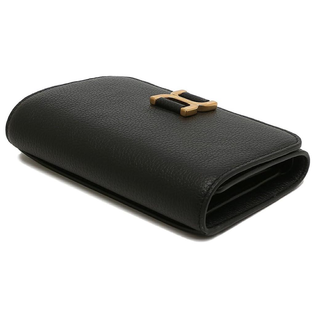 Dreifach faltbare Geldbörse Mercy Compact Wallet Logo Schwarz CHC23AP097I31 001 [Chloe] Damen [Artikel]