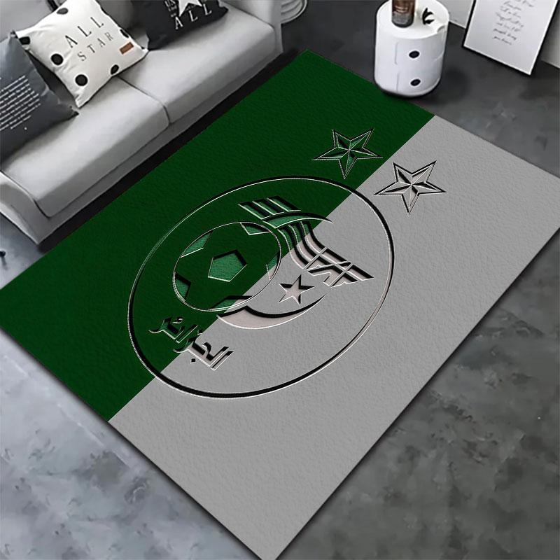 Algeria National Football Team Carpet Rug for Living Room Bedroom Home Sofa Decoration,Kids play Non-slip Floor Mat