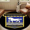 FC Ipswich Crest Round mat Home Decor, Chair rug For livingroom,Bedroom, doormat home decor Birthday Gift Christmas Gifts