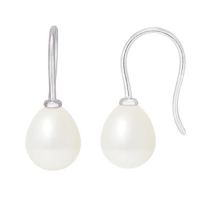 Earrings - - Genuine Cultured Pearls - 7-7.5 Mm - 925 Silver - Women