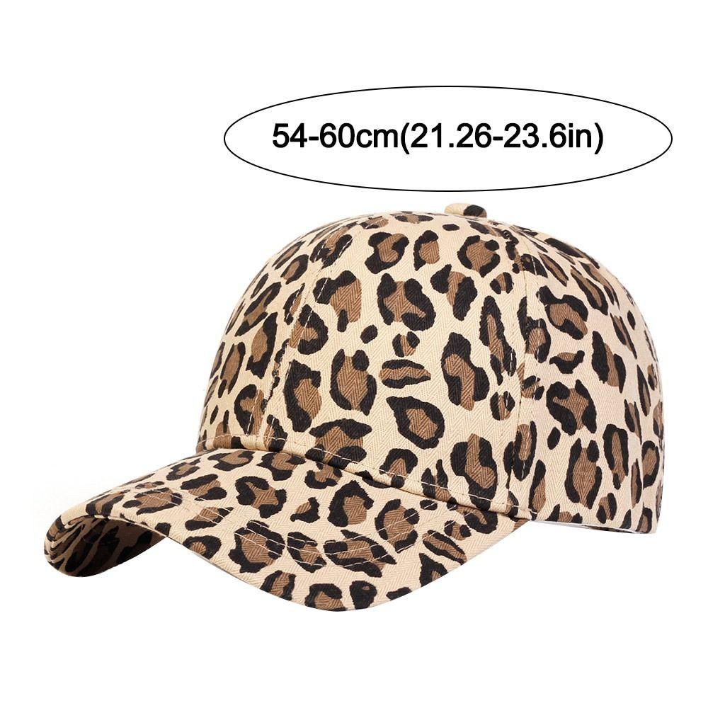 Adjustable Baseball Hats Visors Sunscreen Hats Leopard Print Baseball Caps  Men Women