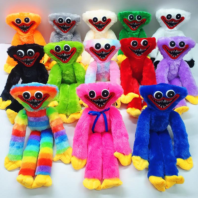 POPPY PLAYTIME - Huggy Wuggy sorridente in peluche (35,6 cm di altezza, Serie 1) [Prodotto ufficiale con licenza
