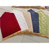 Thicken Flannel Soft Prayer Mat For Muslim Non -Slip Ramadan Worship Embossed Carpet Portable Prayer Floor Rug For Ramadan Gifts