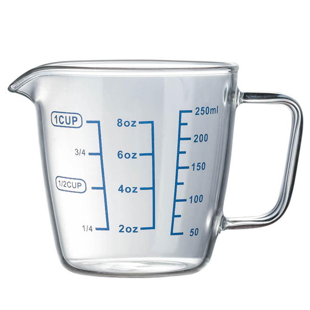 Roamtic Mote Kjøkken Kopp Vekt Varmebestandig Måle Mikrobølge Melkemål Glass 250ml 500ml Mugge
