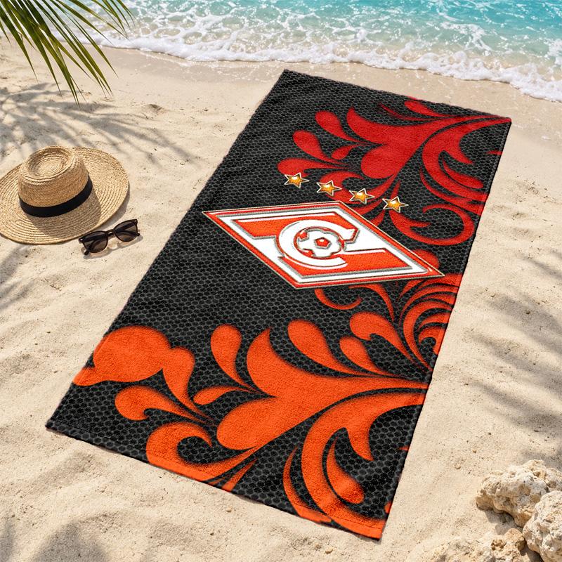 FC Spartak Moscow Microfiber Beach Towel Quick Dry Sand Free Lightweight Beach Towels for Travel Swimming Camping