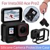 1-5Set Silicone Camera Case with Lens Cap Cover For Insta360 Ace Pro2 Rubber Camera Shell Anti-Scratch Sports Camera Accessories