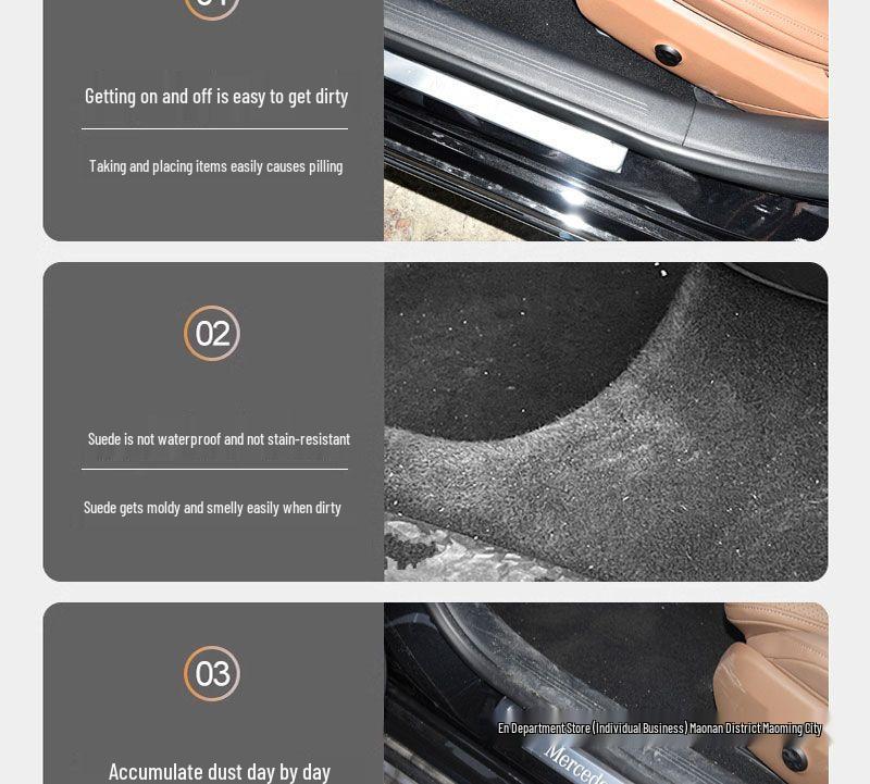 Mercedes-Benz E-Class E300L/E260L 2024-25 Door Sill Scuff Plates & Trunk Protector Welcome Pedal Decoration