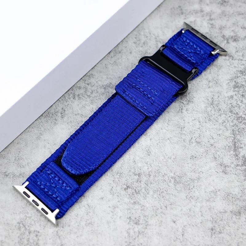 Sports Nylon Loop Strap for Apple Watch Band ULTRA 2 49mm 45mm 44mm for Iwatch Series 9 8 7 6 5 SE 4 3 42mm 38mm 40mm 41mm