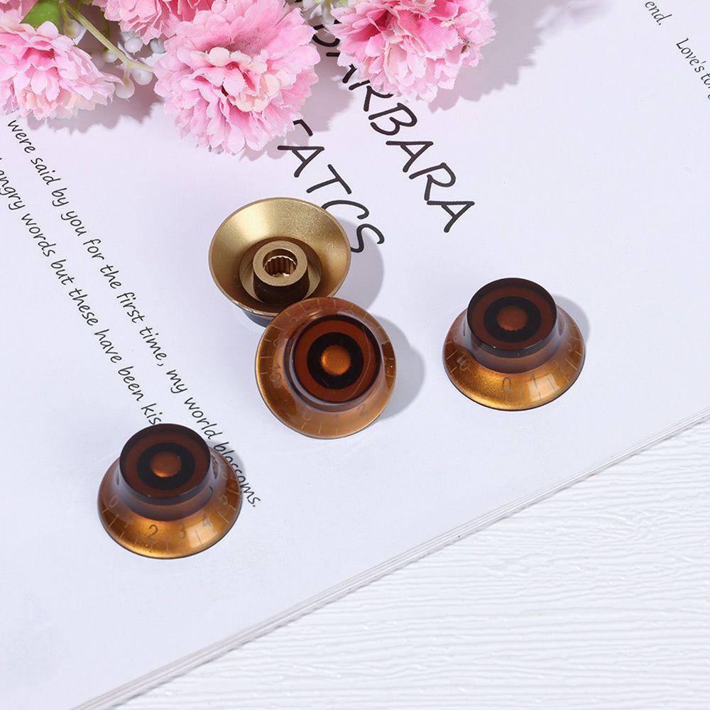 With Gold Numbers Hat Shape Knob Electric Guitar Speed Control Bass Tuning Switch Tone Volume Knobs