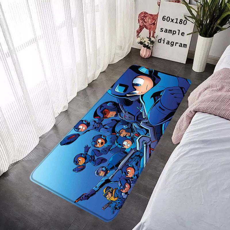 Interior Floor Mat Doormat Mega Man X8 Rockman Non-slip Foot Rug Rectangle Kitchen Carpet Bedroom Bedside Mats Home Decor