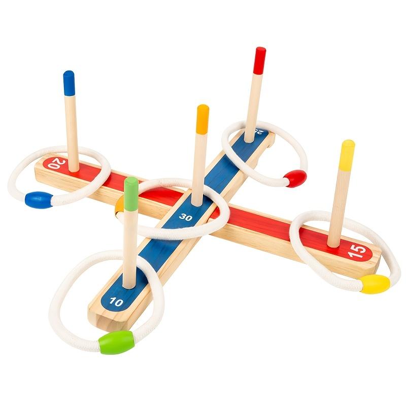 

Wooden Ring Toss Game Outdoor Lawn Games for Adults & Family Beechwood Backyard Games Camping Sports Activities Party Gifts