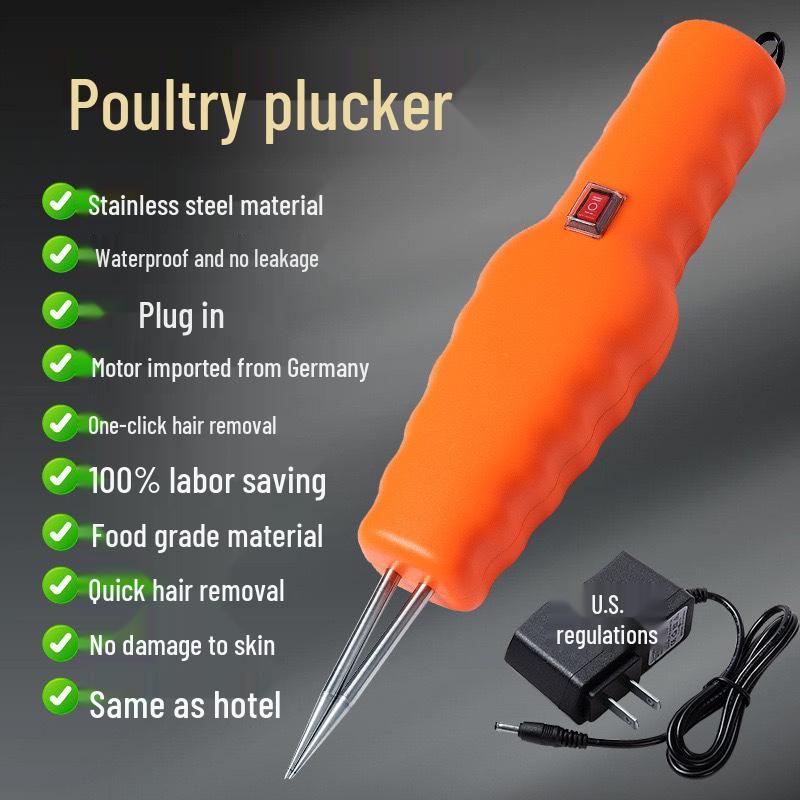 Wasserdichter Elektrischer Geflügel-Federrupfer - Handlich & Wiederaufladbar für Hühner, Enten, Gänse
