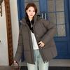 Winter new European station padded coat  hooded fashion versatile loose padded jacket foreign style  coat