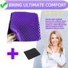 Ultra-Comfort Gel Seat Cushion Set with Breathable Honeycomb Design - Tailbone Relief, Ideal for Office, Car, Airplane Use
