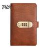 Cash Budgeting Binder Lockable Savings Book with 100 Slots, Three-Digit Password Lock And Transparent Pages Budget Management Notebook Design,