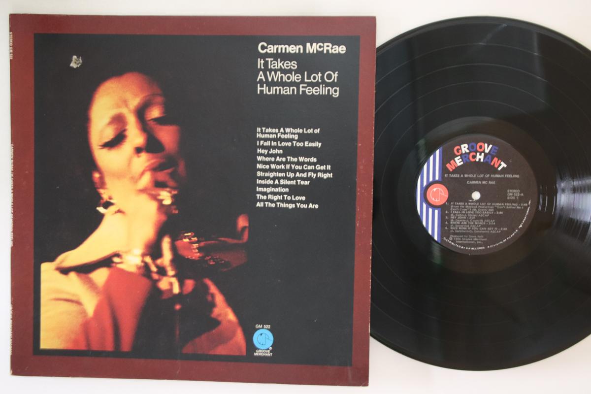 

LP Record CARMEN MCRAE - It Takes A Whole Lot Of Human Feeli GM522 GROOVE MERCHANT 1974 US Jazz Used