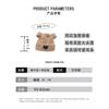 Autumn and winter hat female cute cartoon bear ears plush bucket hat plush thickened warm lamb wool basin hat