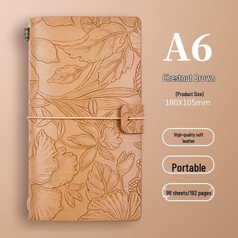 A6 Retro Stamped High-Value Diary and Small Notebook