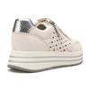 Geox Women Comfort Height Increasing Sneakers W1x25qh3s91 White Silver