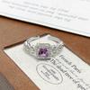 Medieval Court Style Retro Enamel Dripping Oil Ring Female Flower Butterfly Niche Light Luxury High-End Ring